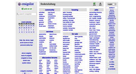 fredericksburg craigslist